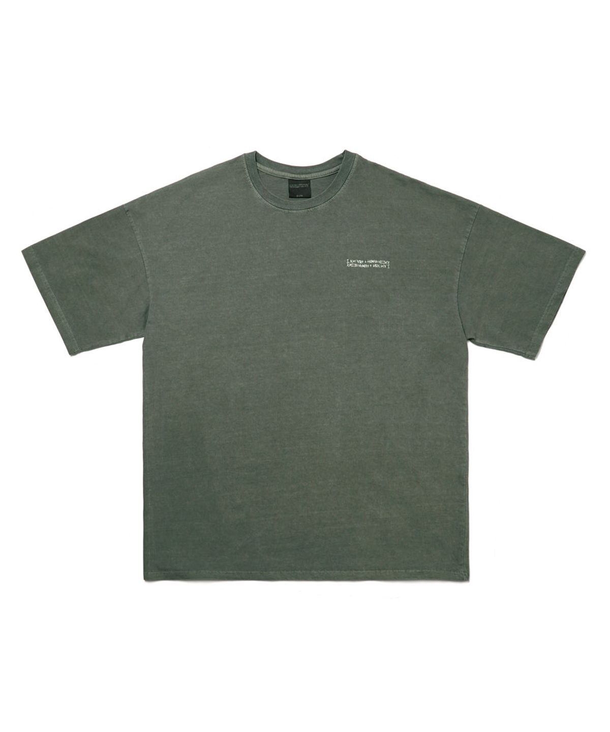 아임낫어휴먼비잉(I AM NOT A HUMAN BEING) PIGMENT LOGO TEE - GREEN