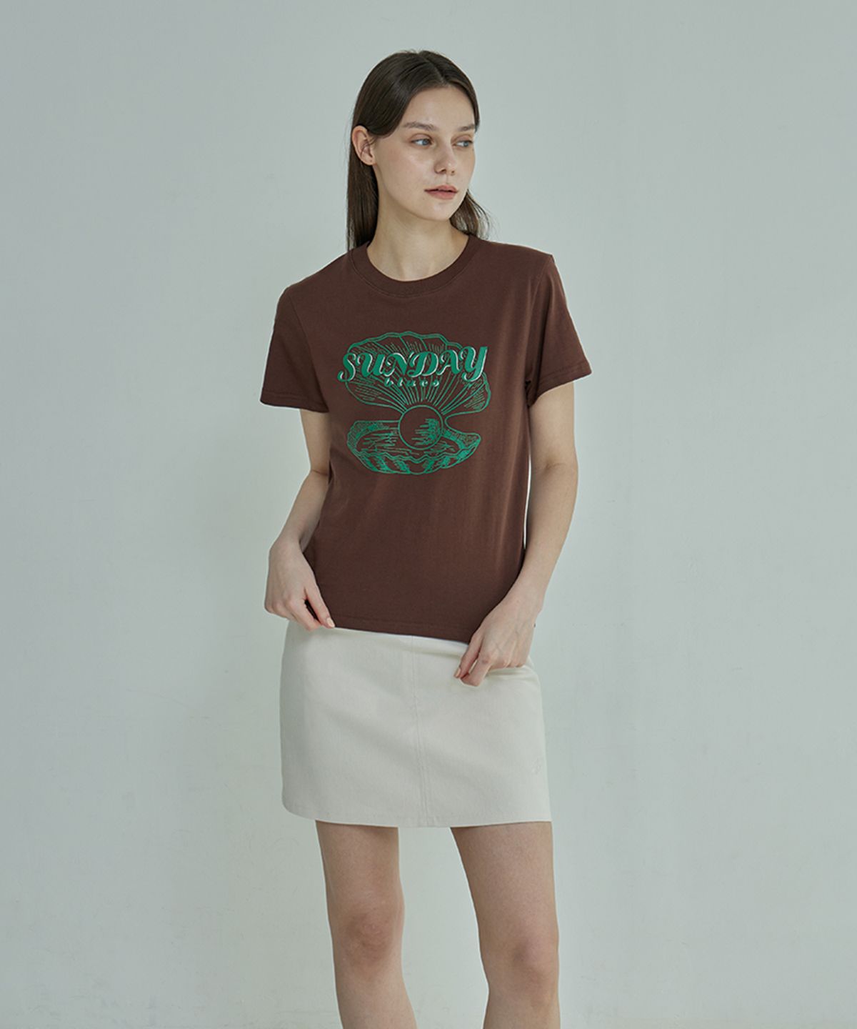 아이토브 서울(ITOV SEOUL) Pearl oystor T-shirt BR