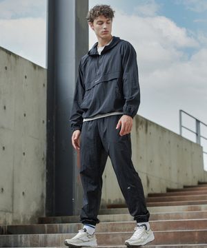 [SET] 캠프 바람막이 아노락 자켓 + 러닝 조거팬츠 M 블랙