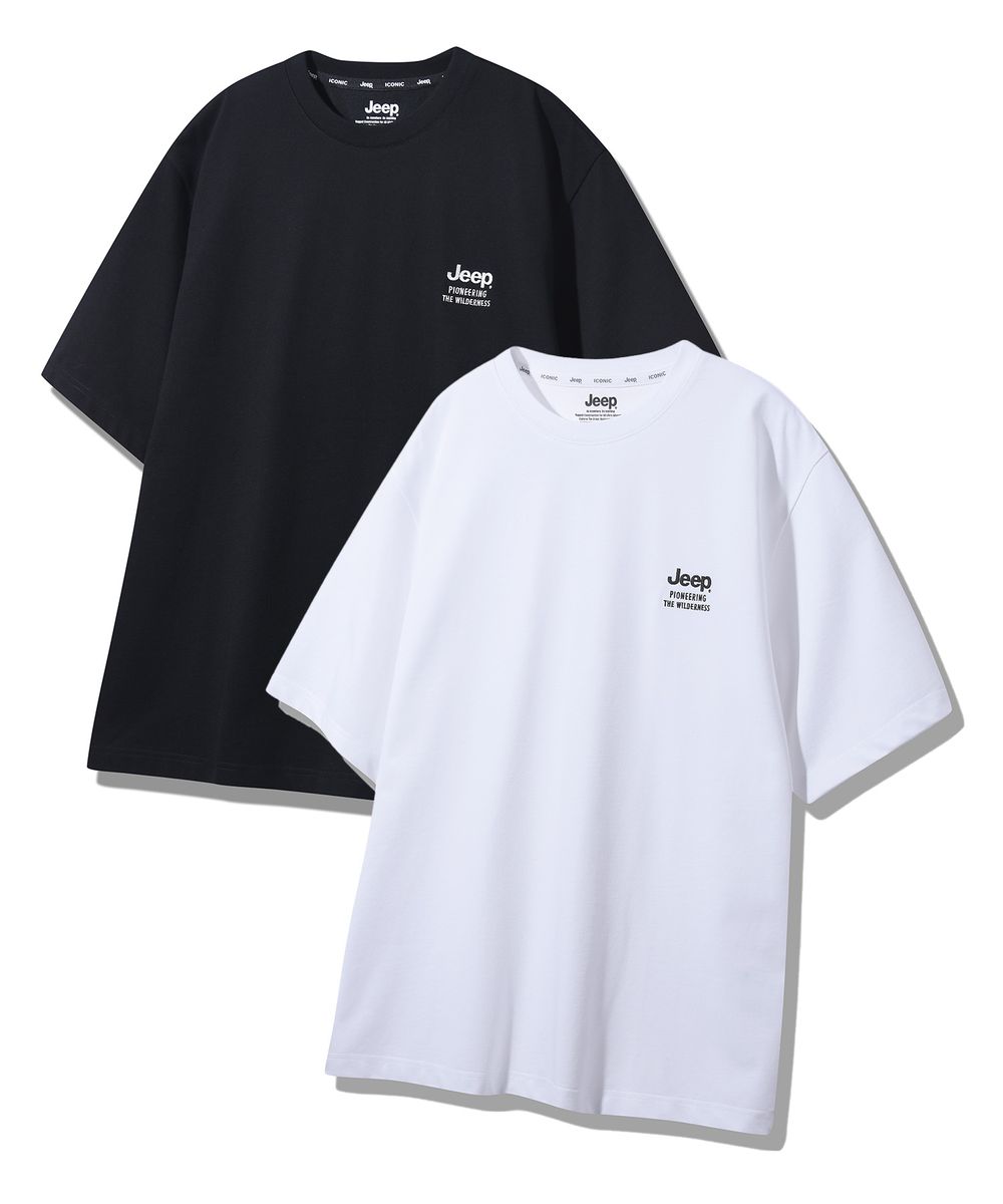 [2PACK] 190g 싱글 에어그램  반팔 티셔츠 (JR5TSU159BK)