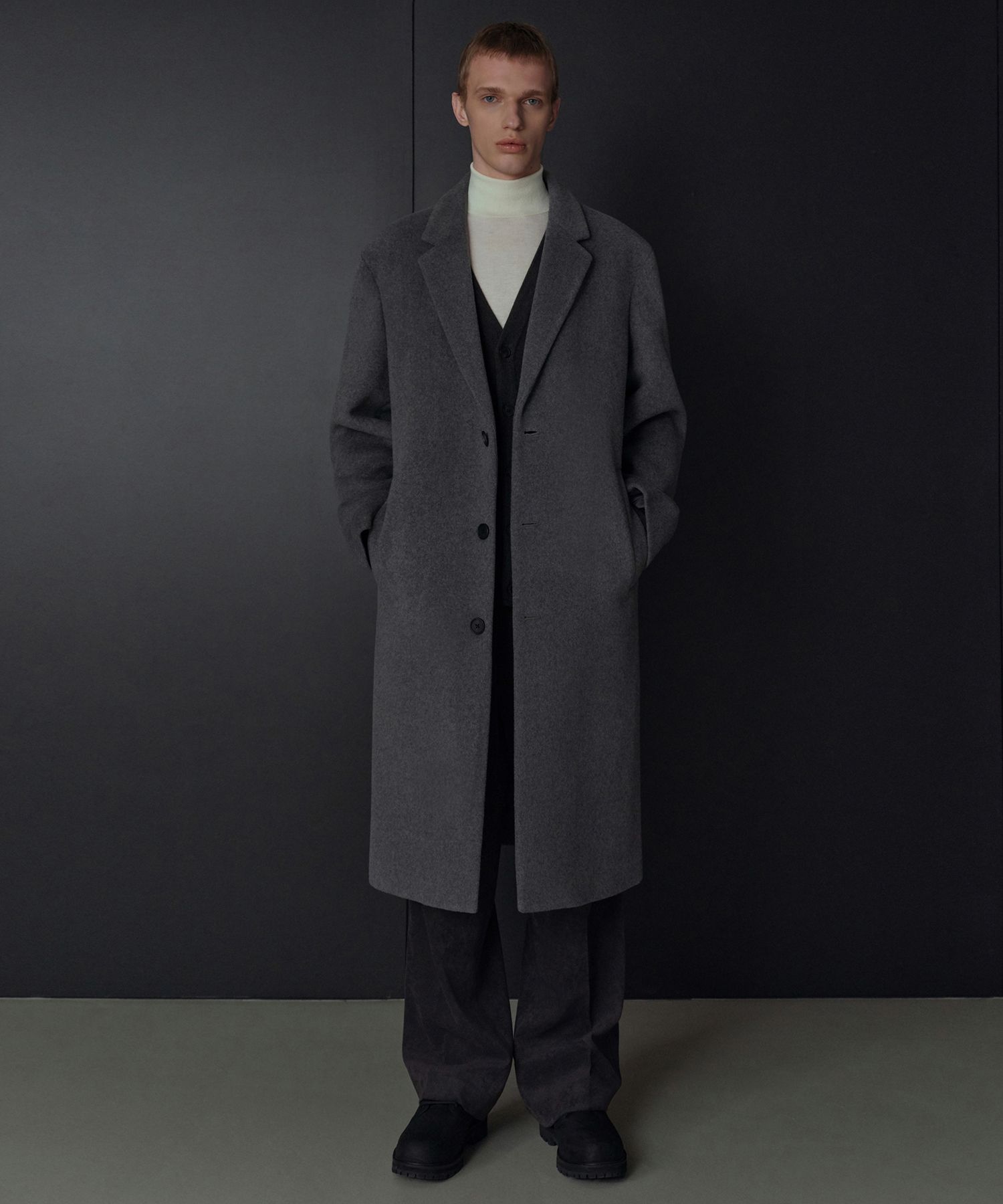 MUSINSA STANDARD コート MUSINSA公式 | MUSINSA STANDARD カシミアブレンド特大シングルコート