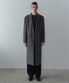 캐시미어 블렌드 대디 숄더 싱글 롱 코트 [미디엄 그레이]