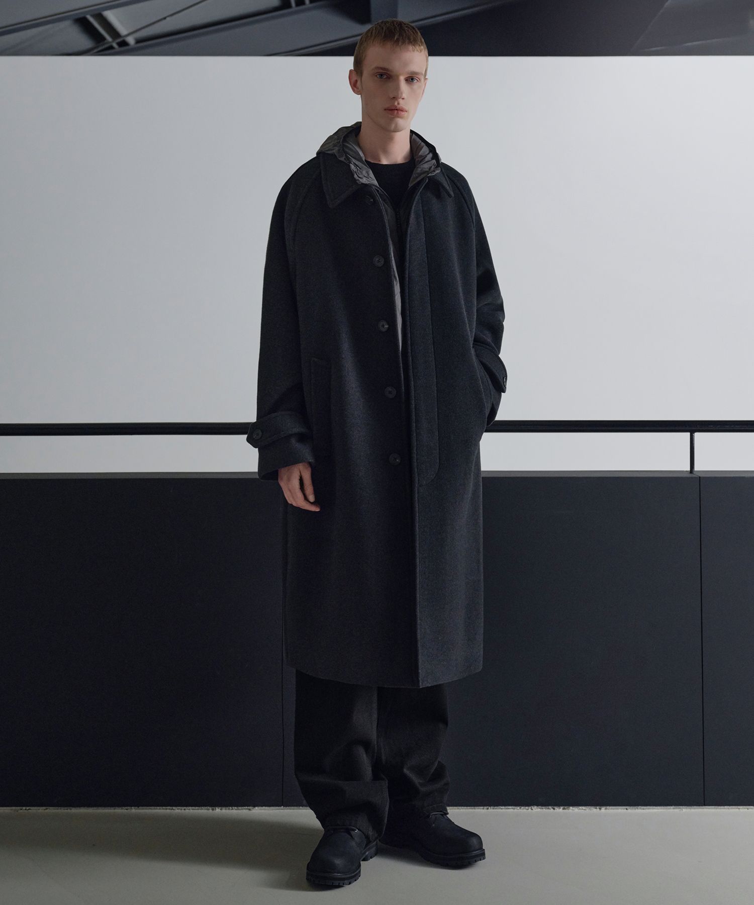 MUSINSA | MUSINSA STANDARD CASHMERE BLEND OVERSIZED BALMACAAN COAT