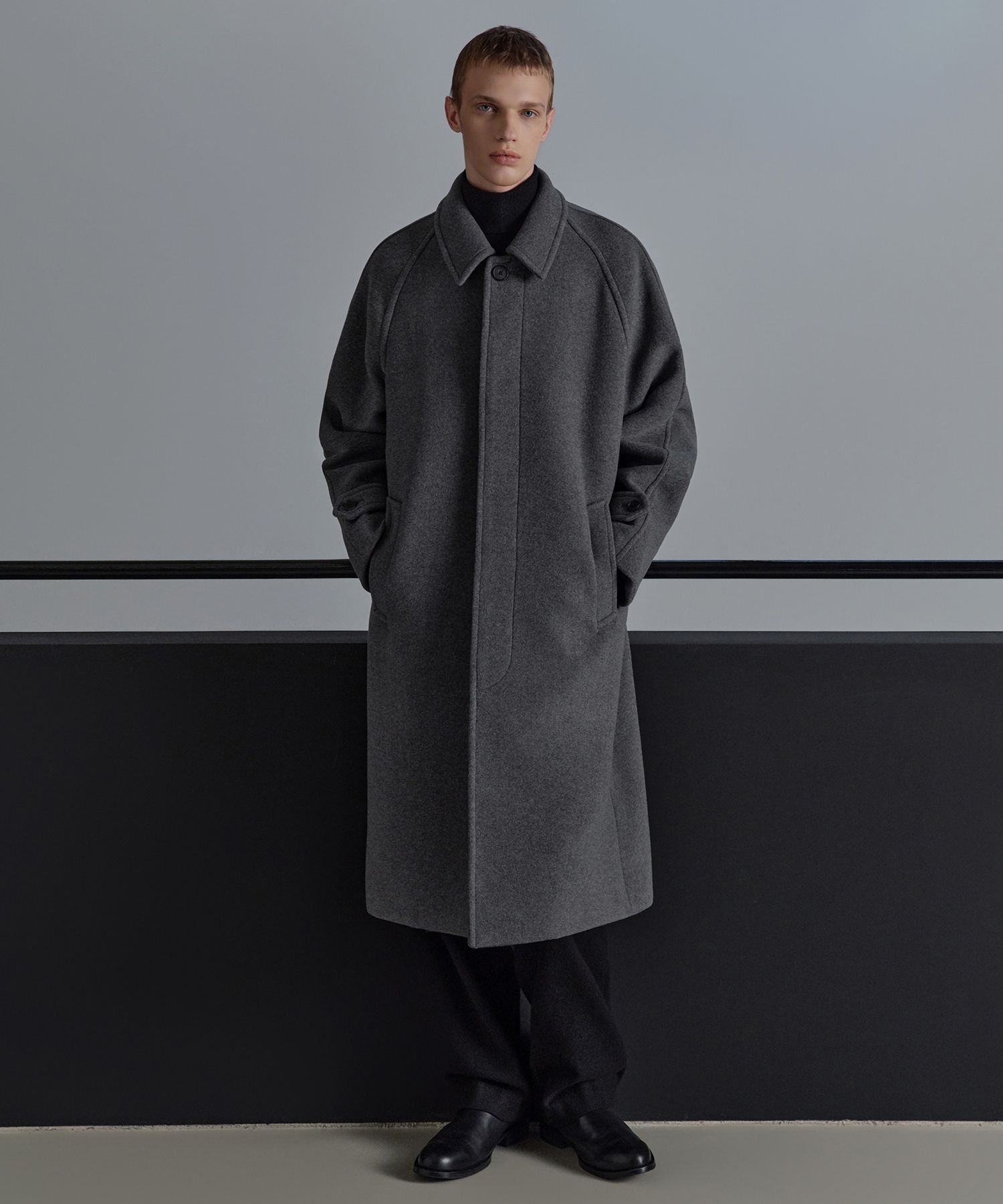 MUSINSA | MUSINSA STANDARD CASHMERE BLEND OVERSIZED BALMACAAN COAT