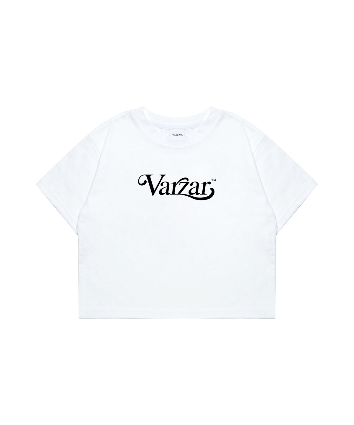 바잘(VARZAR) 리프 VZ 로고 크롭 반팔 티셔츠 (4color)