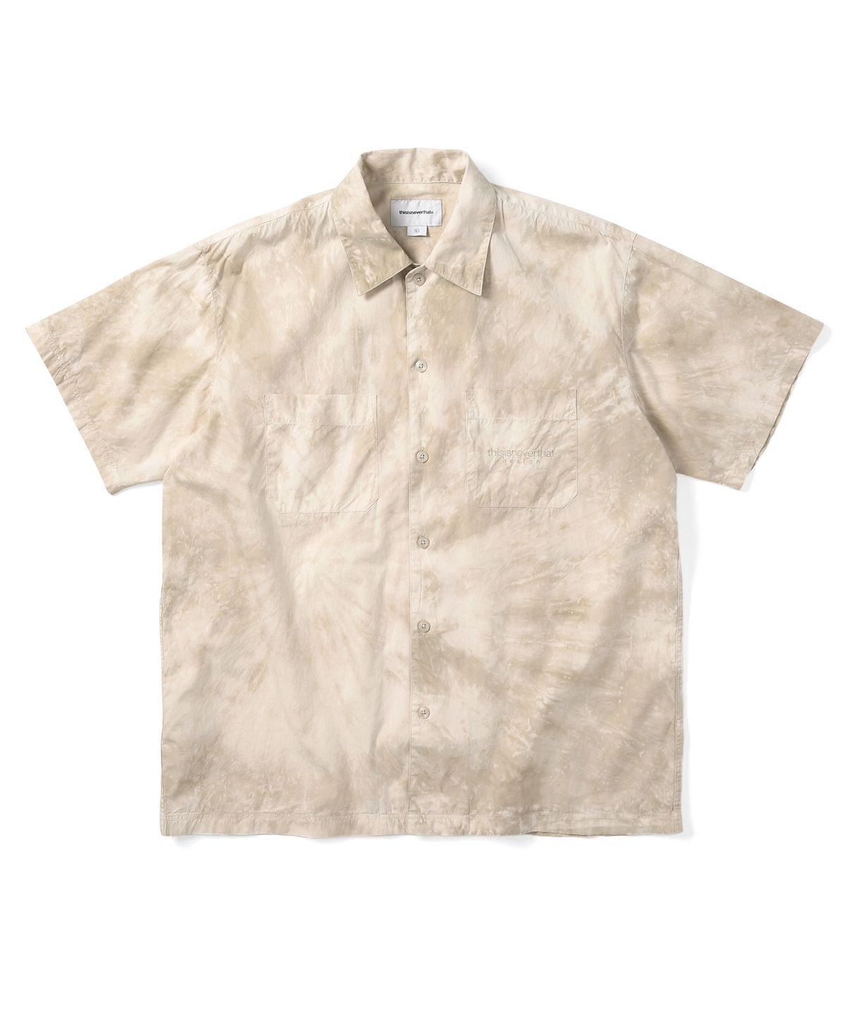 디스이즈네버댓(THISISNEVERTHAT) Tie Dye S/S Shirt Ecru