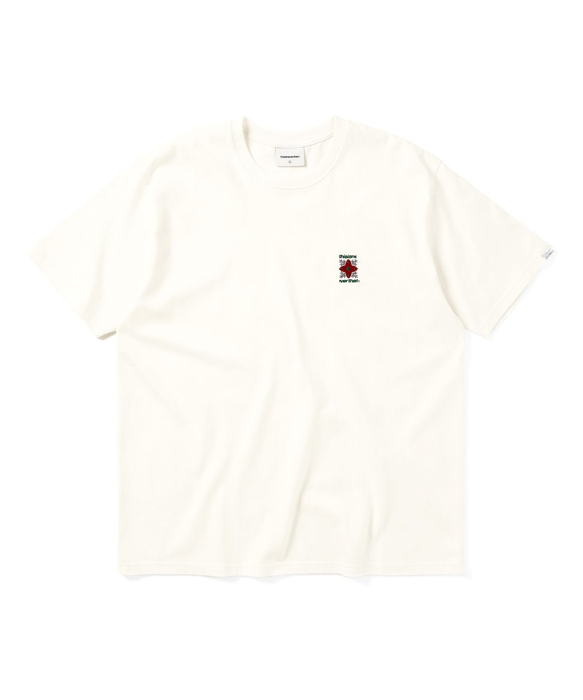 디스이즈네버댓(THISISNEVERTHAT) Snowflake Tee Off White