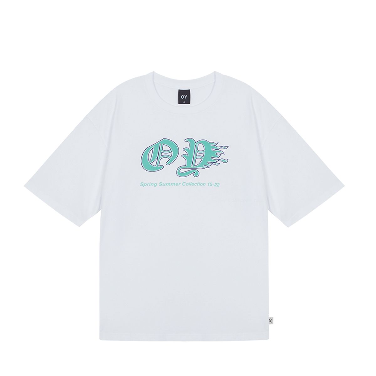 오픈야드(오와이)(OPENYARD(OY)) 프레임 로고 티-화이트