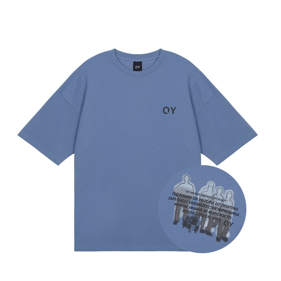 ★OY★TOUR LOGO T-PAUL BLUE★正規品/直送料込/ユニセックス MUSINSA | OY TOUR LOGO T-SHIRT - POLE BLUE