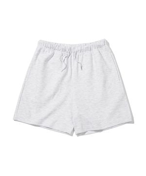 (써머) 스웨트 트레이닝 에센셜 반바지_멜란지그레이