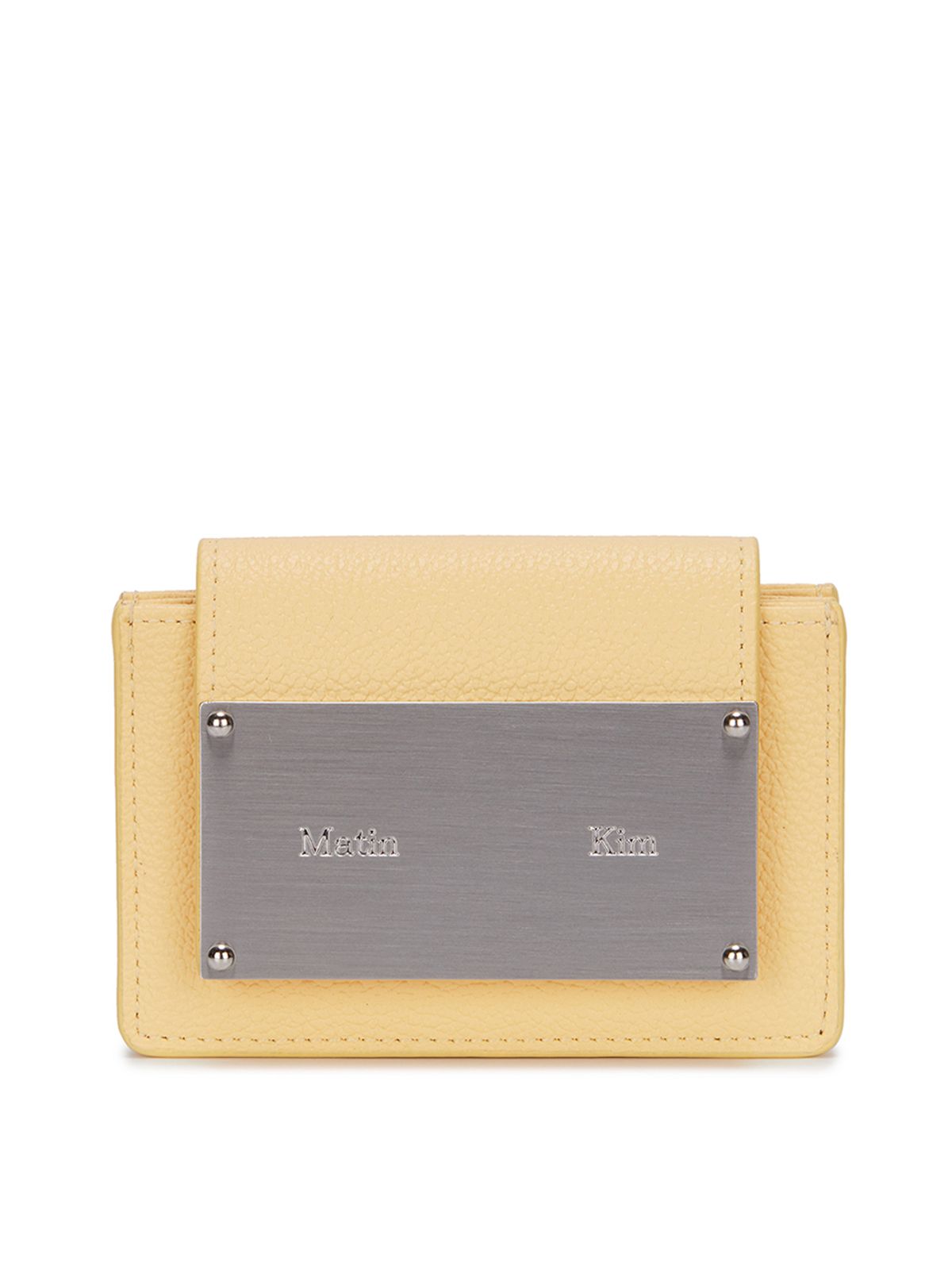마뗑킴(MATIN KIM) ACCORDION WALLET IN LIGHT YELLOW