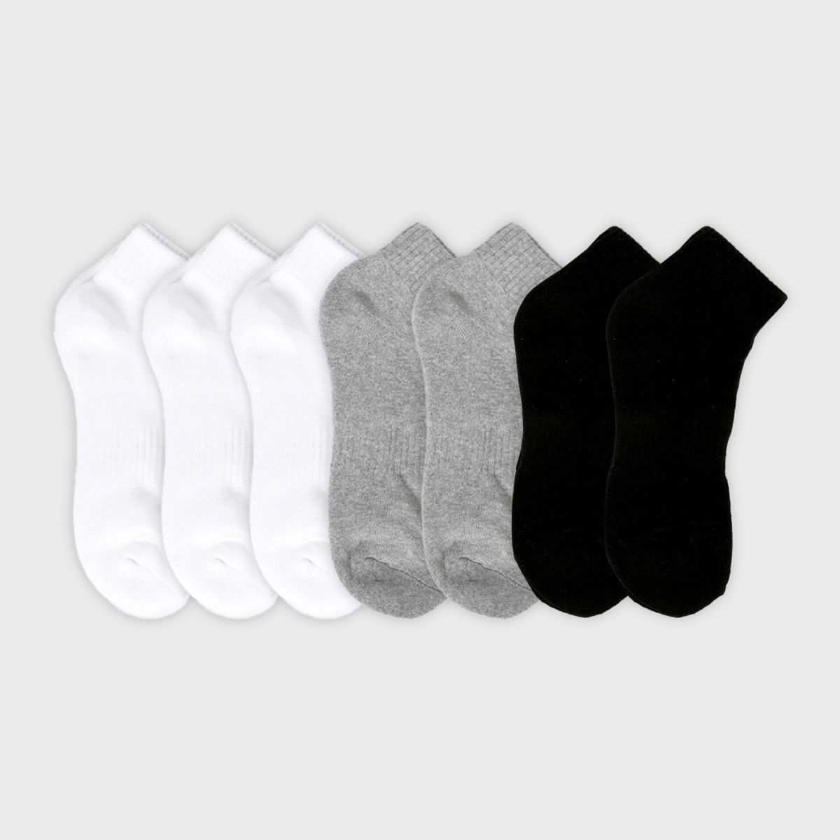 삭스에이(SOCKSA) [7PACK] SOXA  더블쿠션 156N 무지 쿼터 삭스  3색상