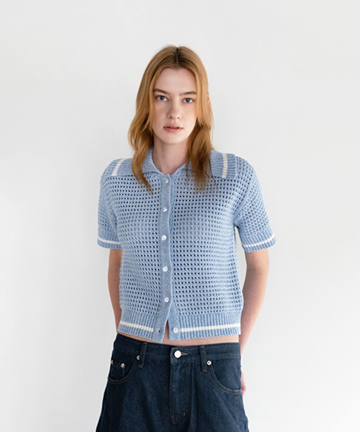 아바몰리(AVA MOLLI) SCOTCH PUNCHING HALF SLEEVE CD (MEL. BLUE)