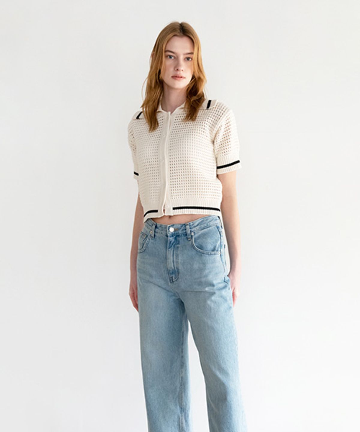 아바몰리(AVA MOLLI) SCOTCH PUNCHING HALF SLEEVE CD (IVORY)