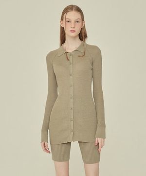 KNIT BIKER PANTS_Olive