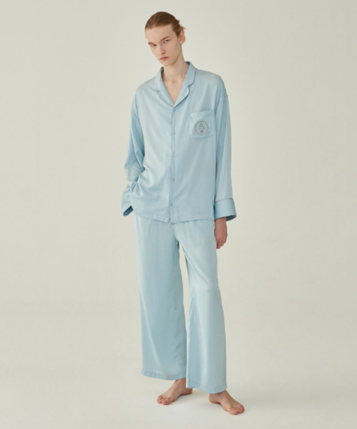 아템포(ATEMPO) CLASSIC PAJAMA SET_ice blue