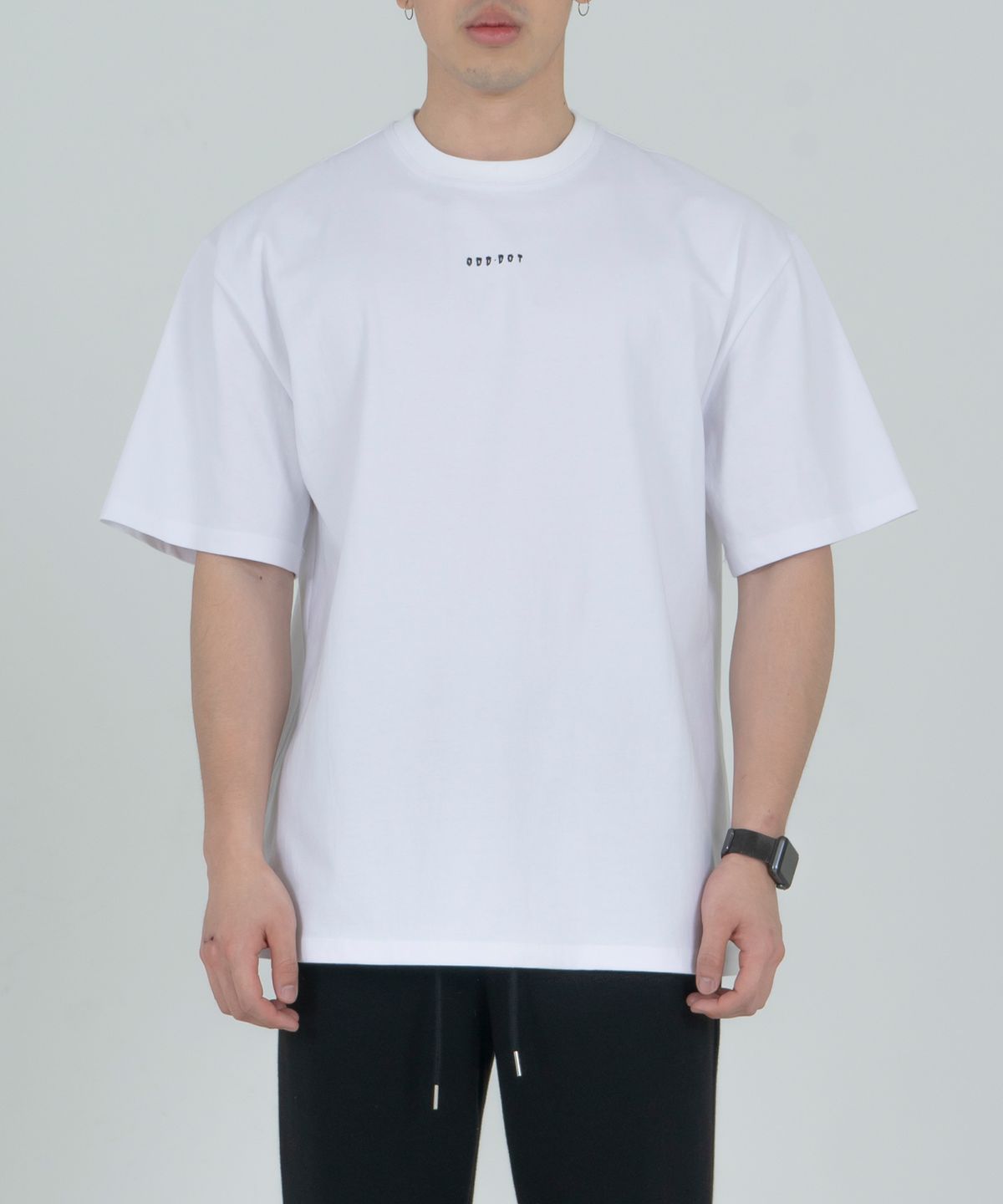 오드닷(ODD DOT) 오드 로고 루즈핏 숏슬리브_화이트