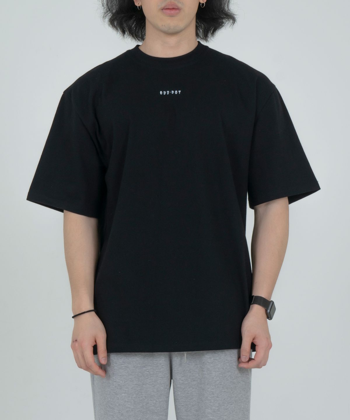 오드닷(ODD DOT) 오드 로고 루즈핏 숏슬리브_블랙