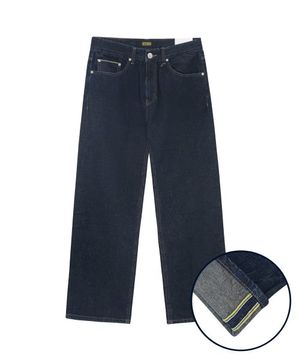 링클프리 네프 와이드 데님 팬츠