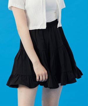WOMEN 쿨링 냉장고 캉캉 플리츠 미니스커트 [블랙] 숏 치마 ver.