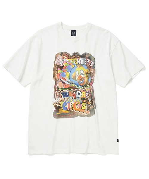 MUSINSA公式 | WKNDRS CIRCUS SS T-SHIRT (WHITE)