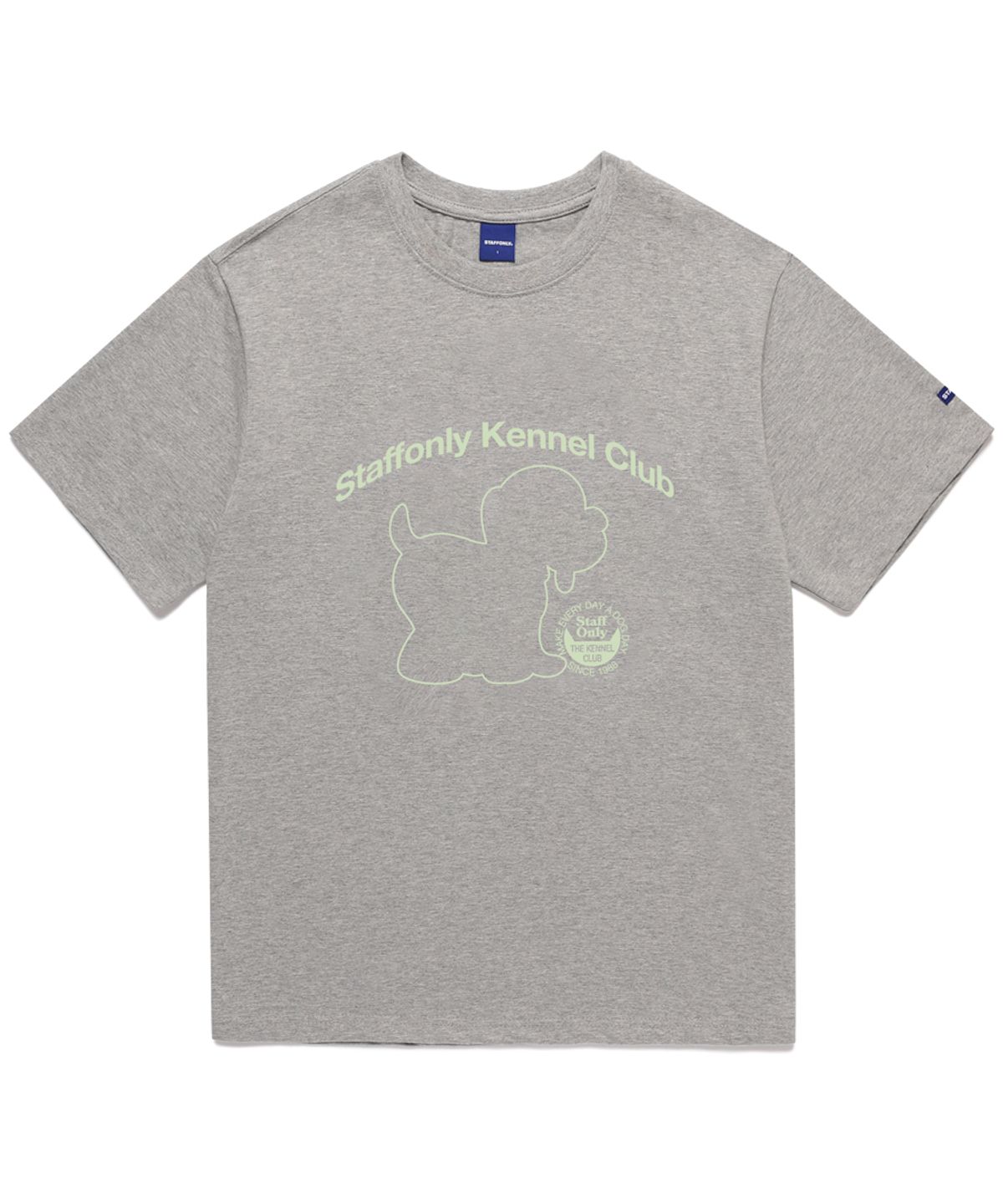 스텝온리(STAFFONLY) DOGGY TEE (MELANGE GREY)