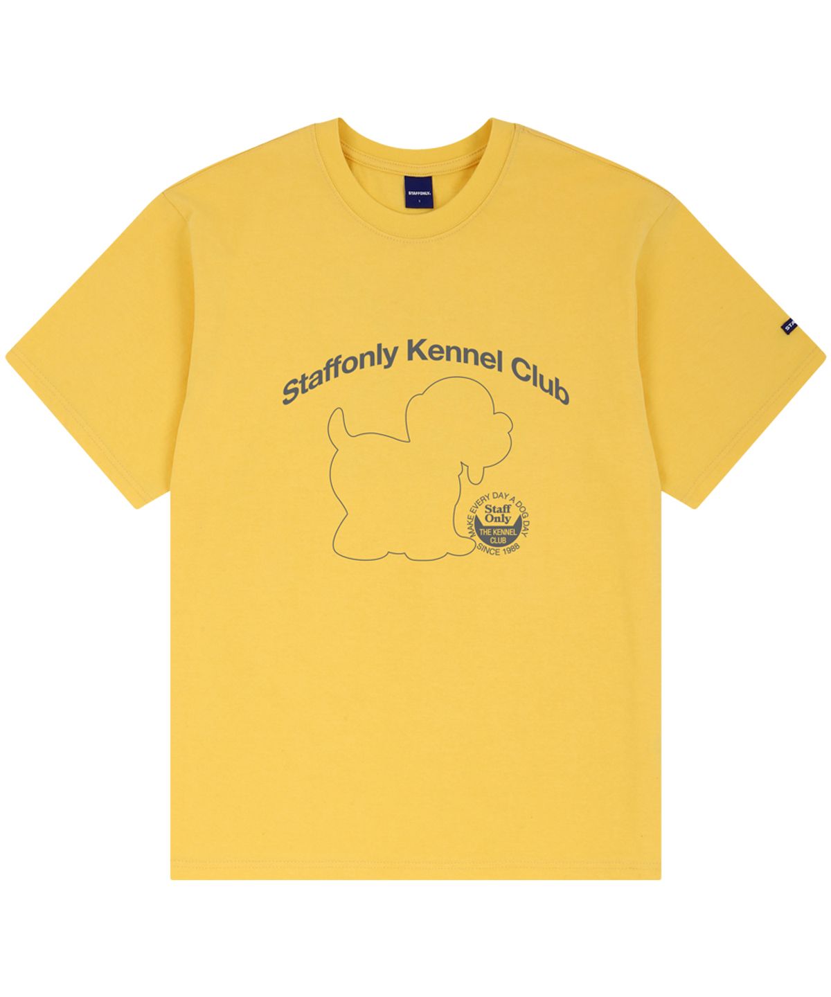 스텝온리(STAFFONLY) DOGGY TEE (YELLOW)