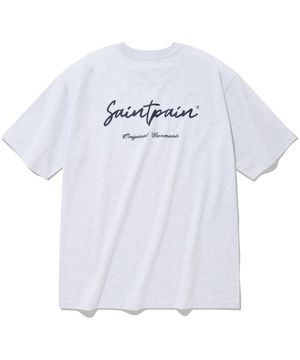 SP 캘리 로고 티셔츠-애쉬 멜란지