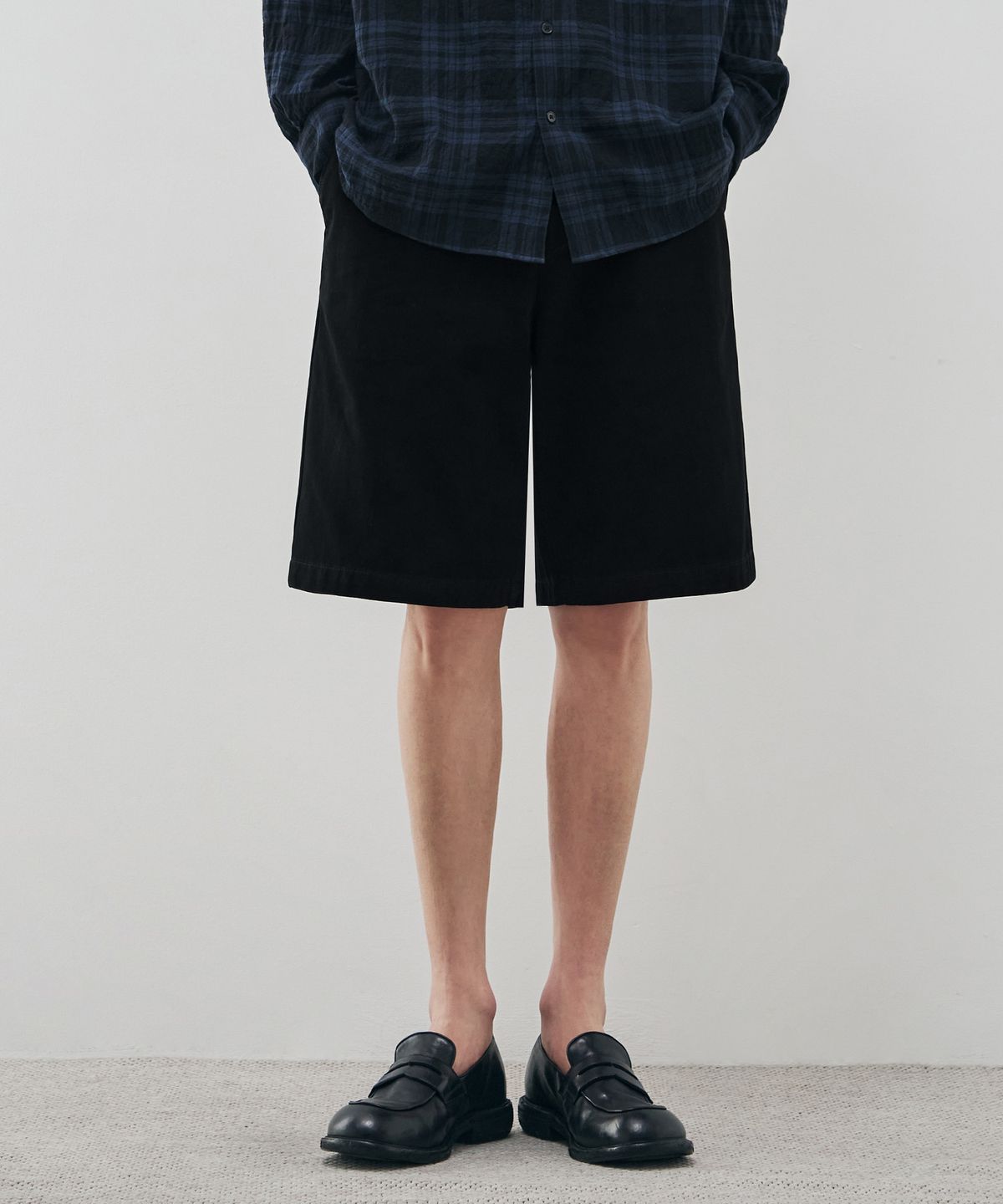 드로우핏(DRAW FIT) 루고 코튼 하프 치노 팬츠 [BLACK]