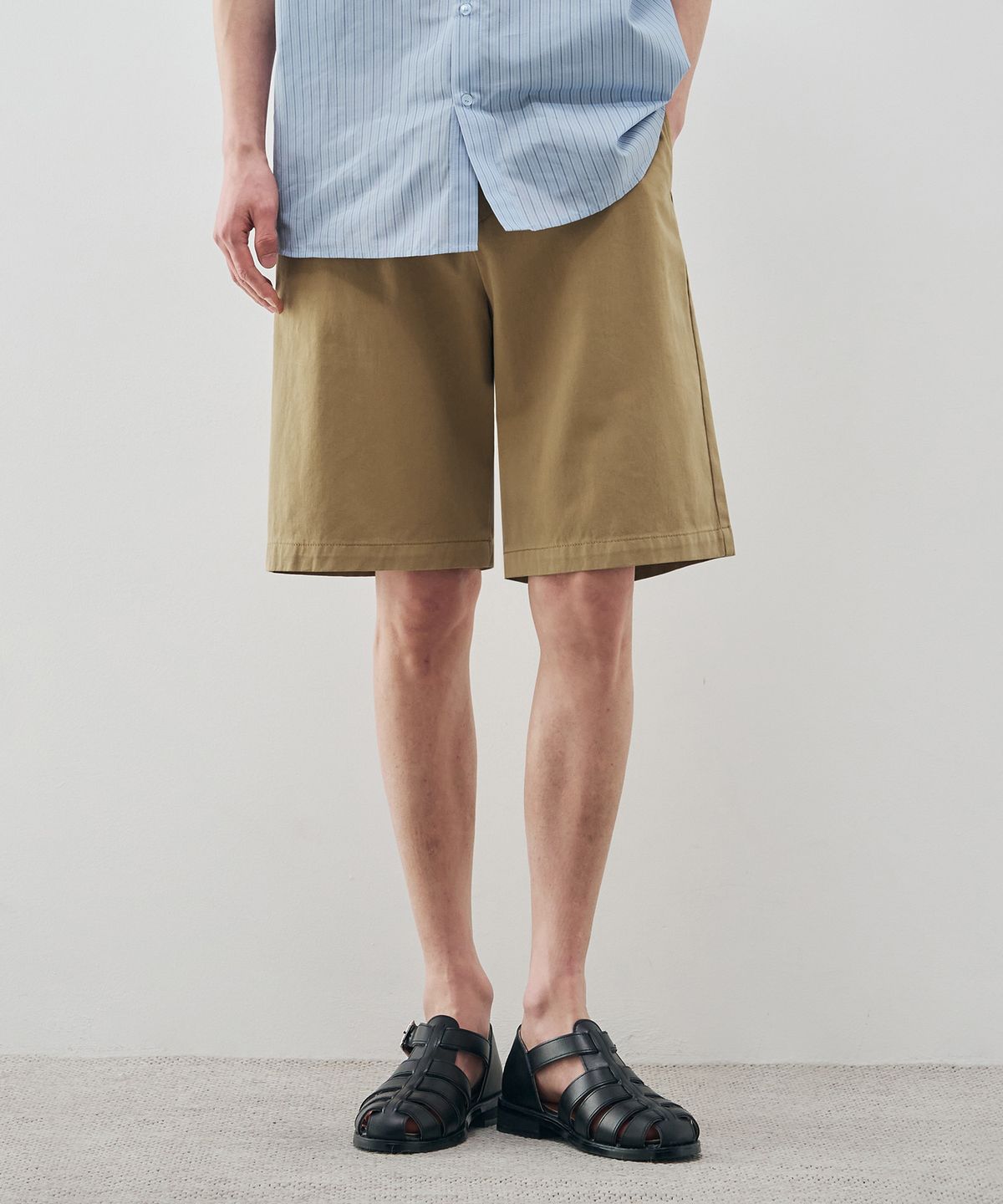 드로우핏(DRAW FIT) 루고 코튼 하프 치노 팬츠 [BEIGE]