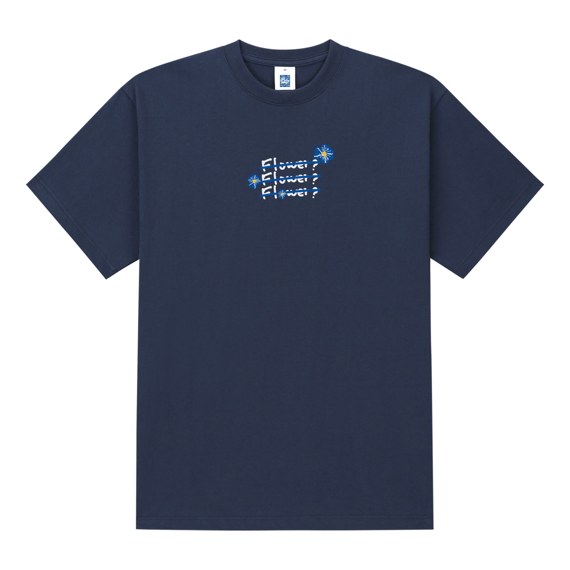 [RADINEO]★ 韓国人気★BLUE FLOWER 3 T-SHIRTS MUSINSA公式 | RADINEO Blue Flower 3 Short-sleeved T-shirt Navy