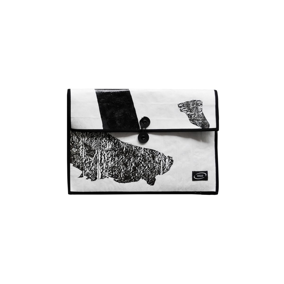 사공칠(407) UPCYCLING POUCH - black & white