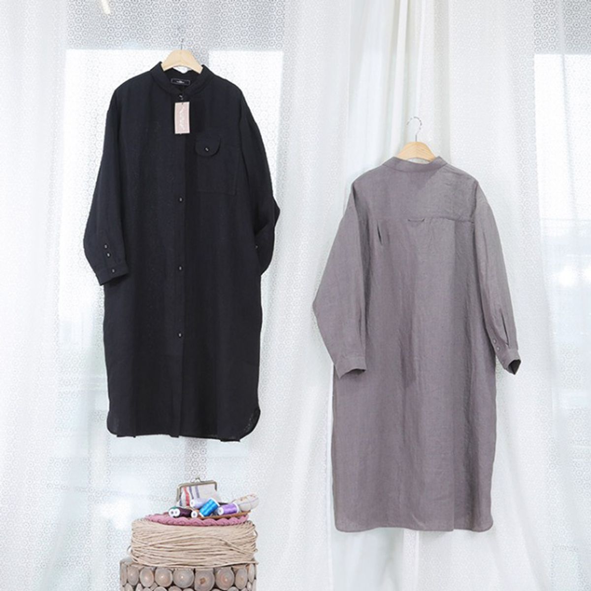 스타일바이미인(STYLEBYMIIN) 세이린넨원피스자켓
