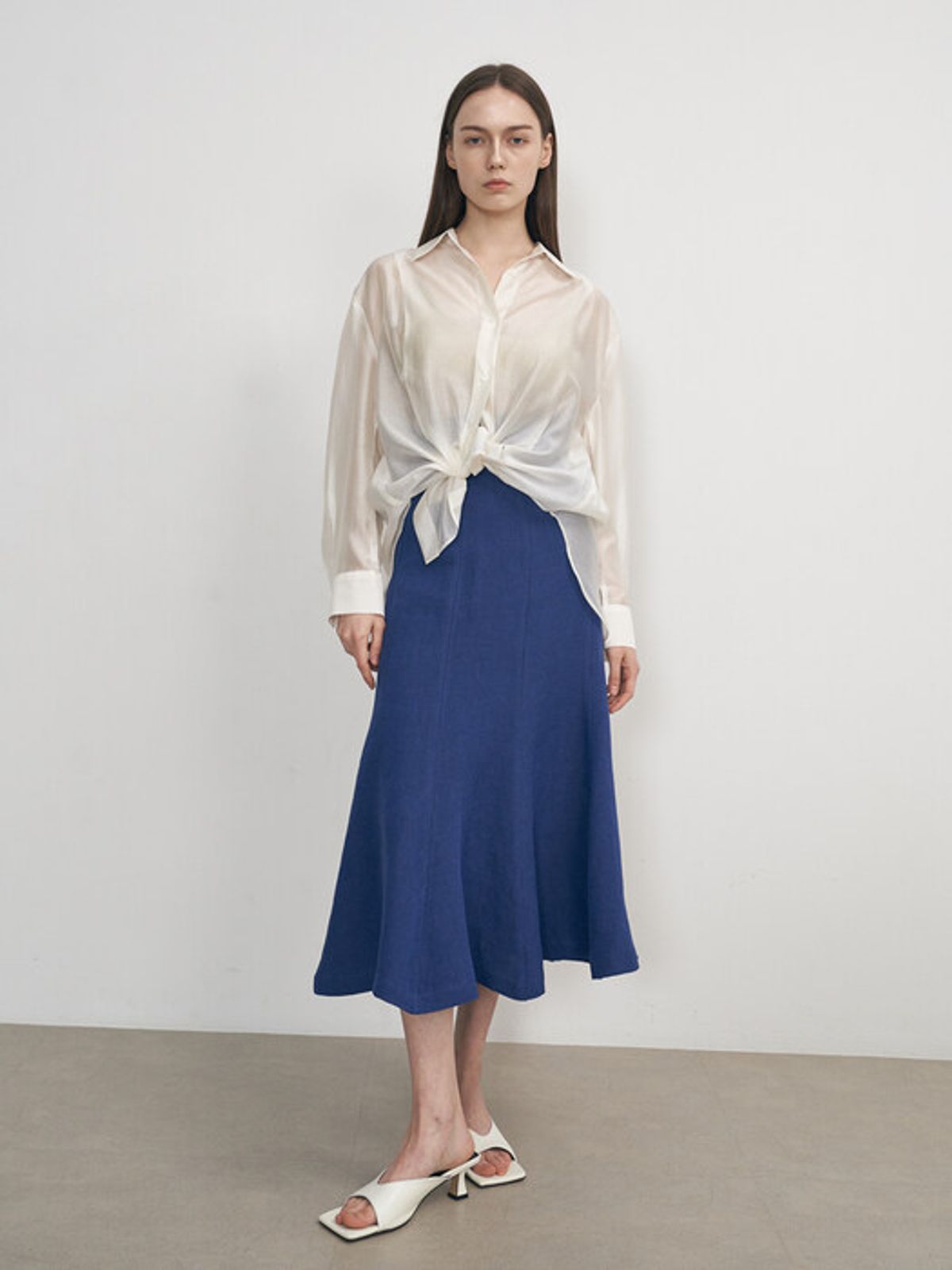 네벨에브리웨어(NEBELEVERYWEAR) MERMAID SKIRT_BLUE