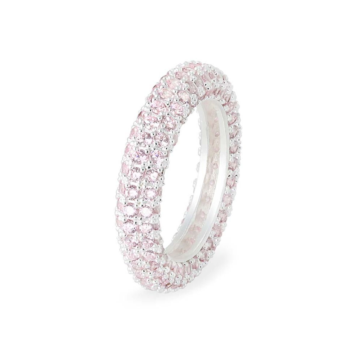 레인드랍 쥬얼리(RAINDROP JEWELRY) 레인드랍 핑크 도넛 파베 이터니티 반지 [S925]
