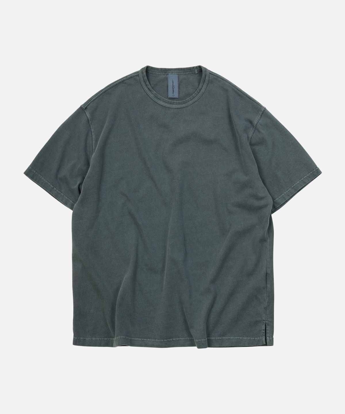 프리즘웍스(FRIZMWORKS) OG PIGMENT DYEING HALF TEE _ DARK GREEN