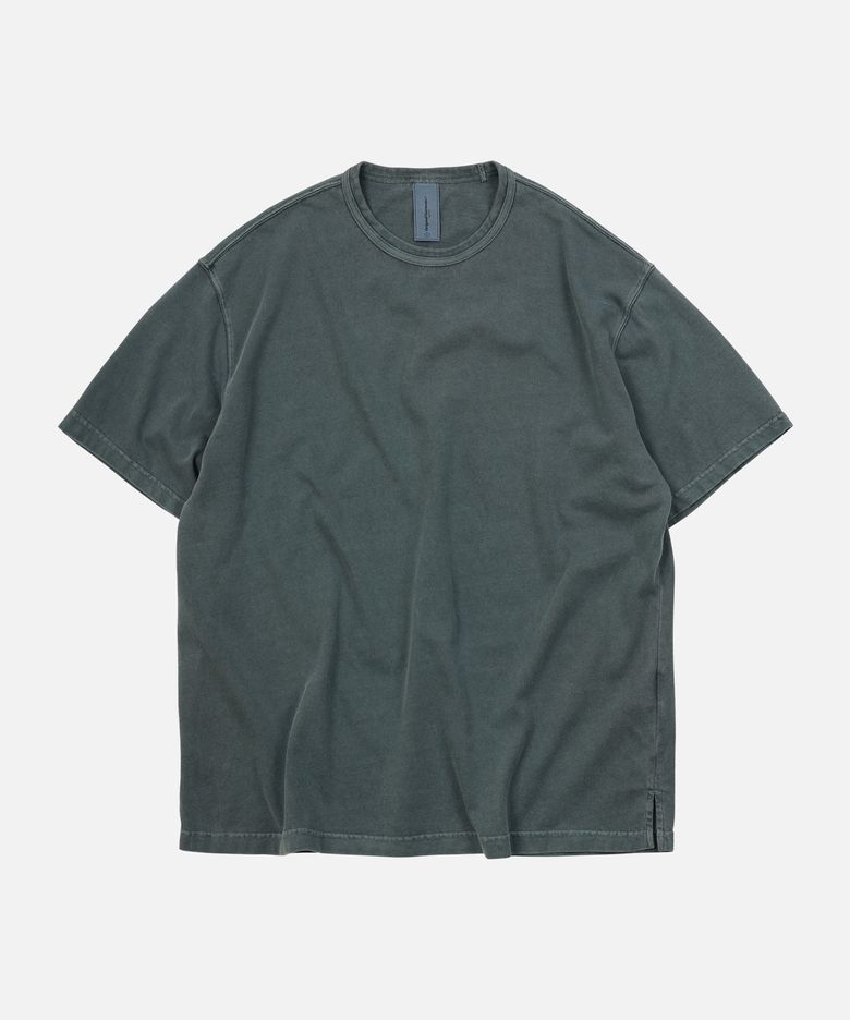 OG PIGMENT DYEING HALF TEE _ DARK GREEN