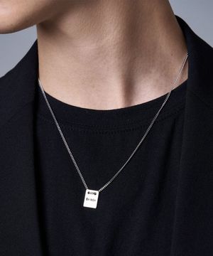 TAG SQUARE SLIM NECKLACE