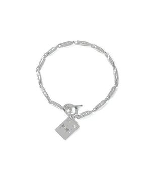 SQUARE CROSS CHAIN BRACELET