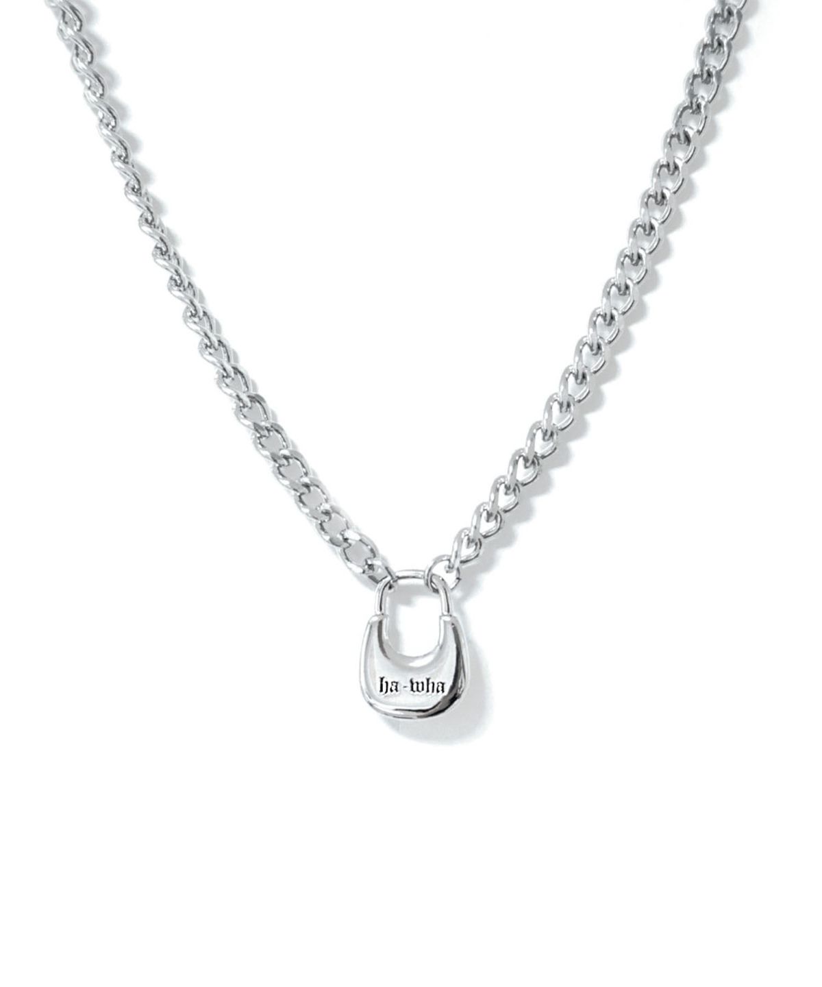하와(HAWHA) HOBO LOCK CHAIN NECKLACE