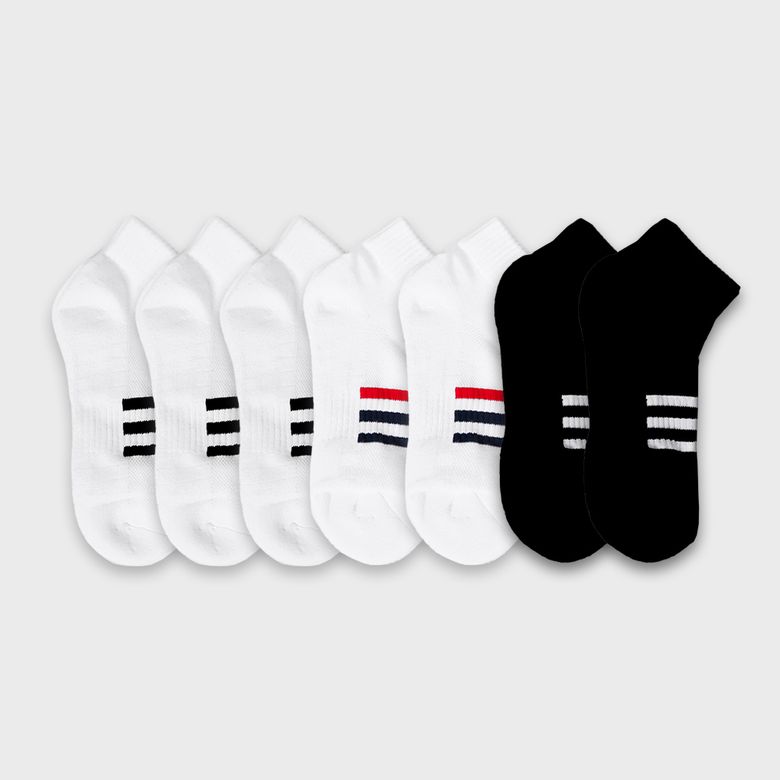 [7PACK] 더블쿠션 156N 에어메쉬 쿼터 삭스 3색상