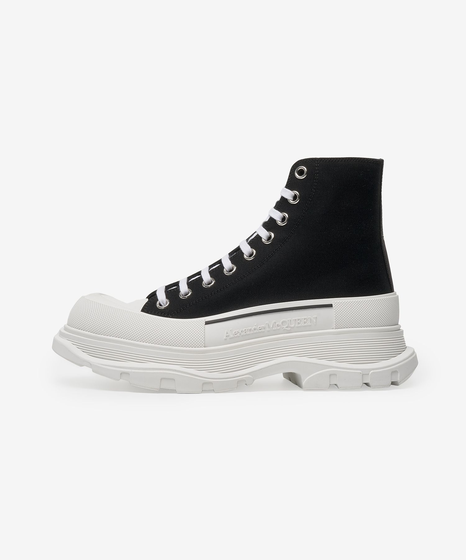 MUSINSA公式 | ALEXANDER McQUEEN 男性キャンバススレッドスリックハイ 