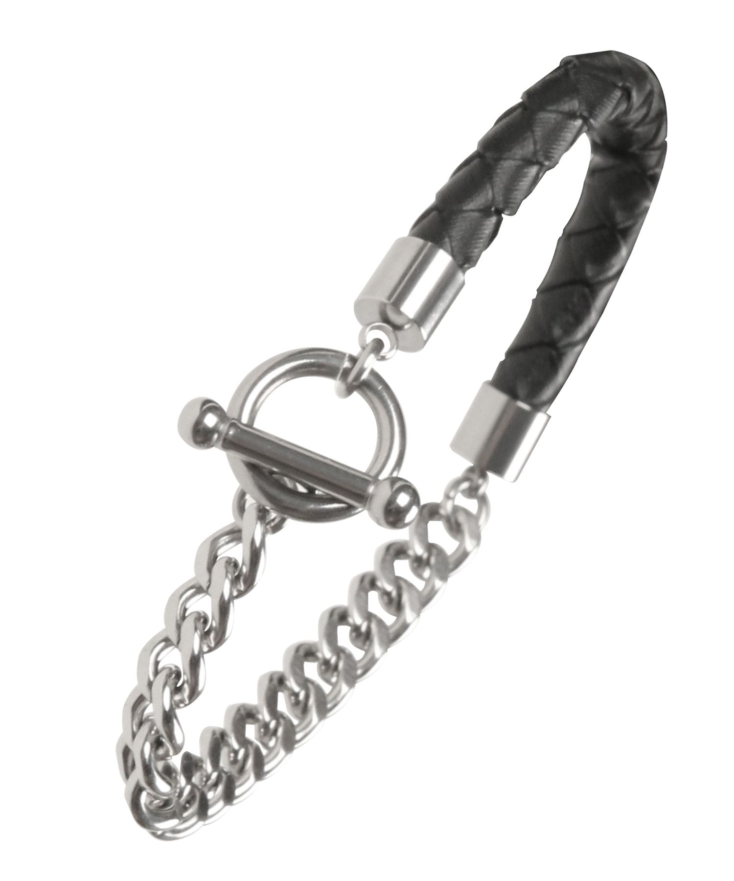 ●DOFFJASON● Kingk Rope Leather Bracelet MOSS DJ24SSEBR007G MUSINSA | DOFFJASON Kink rope leather bracelet BLACK