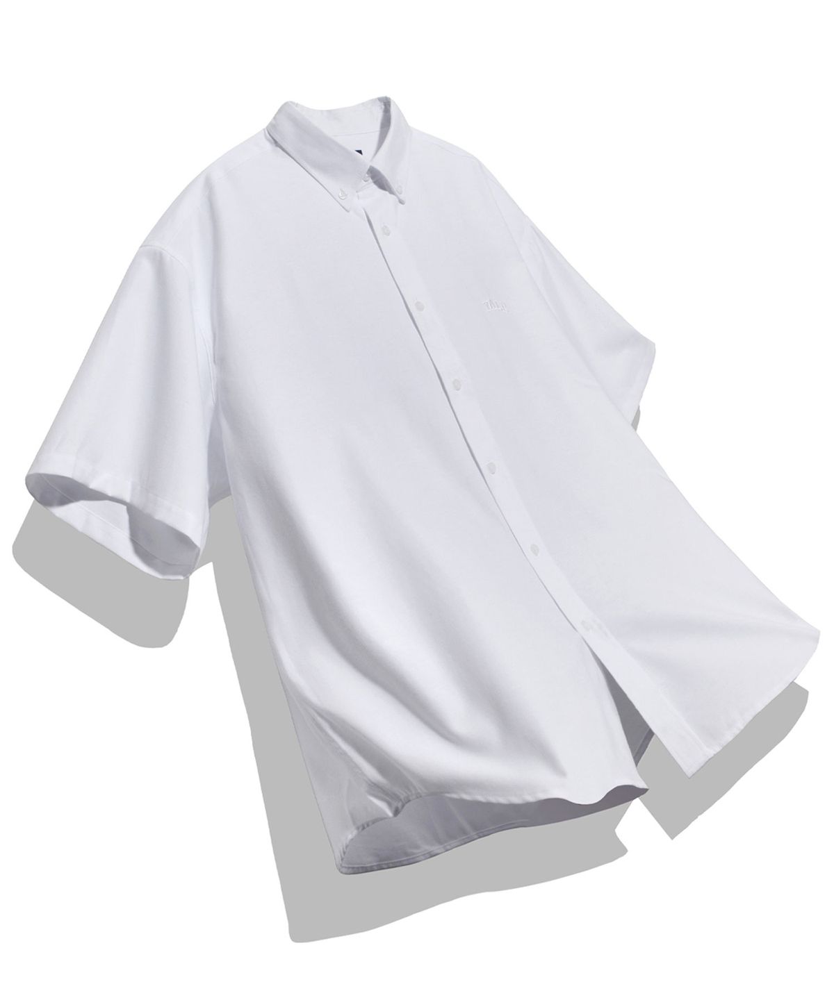 예일(YALE) [ONEMILE WEAR] 빅 옥스포드 스몰아치 반팔셔츠 화이트