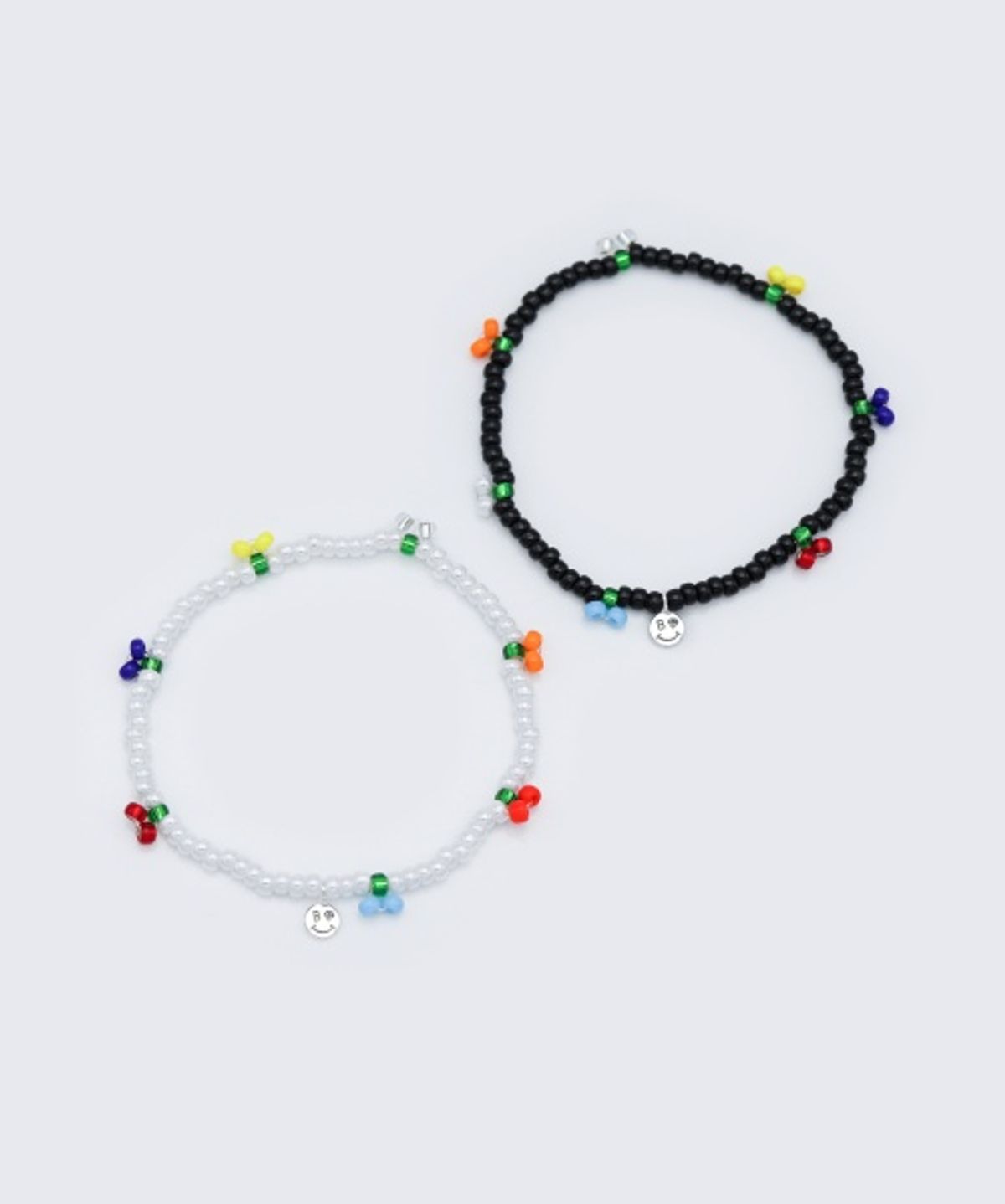 봉보(BONBEAU) Cherry festival cute beads Bracelet 미니 스마일 참 큐트 체리 비즈 팔찌