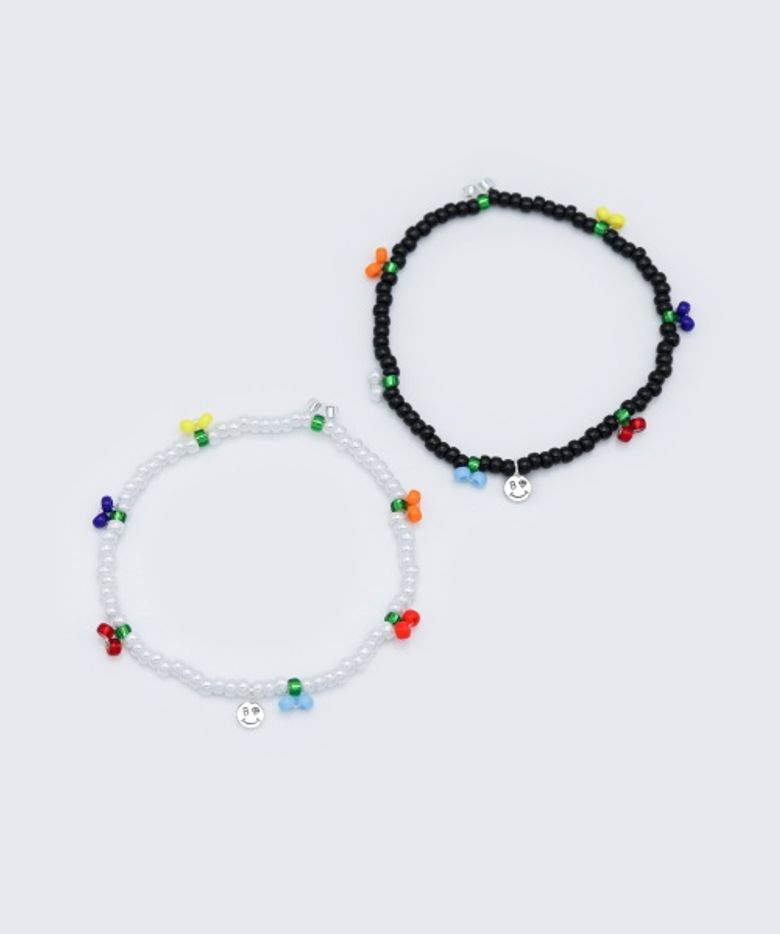 Cherry festival cute beads Bracelet 미니 스마일 참 큐트 체리 비즈 팔찌