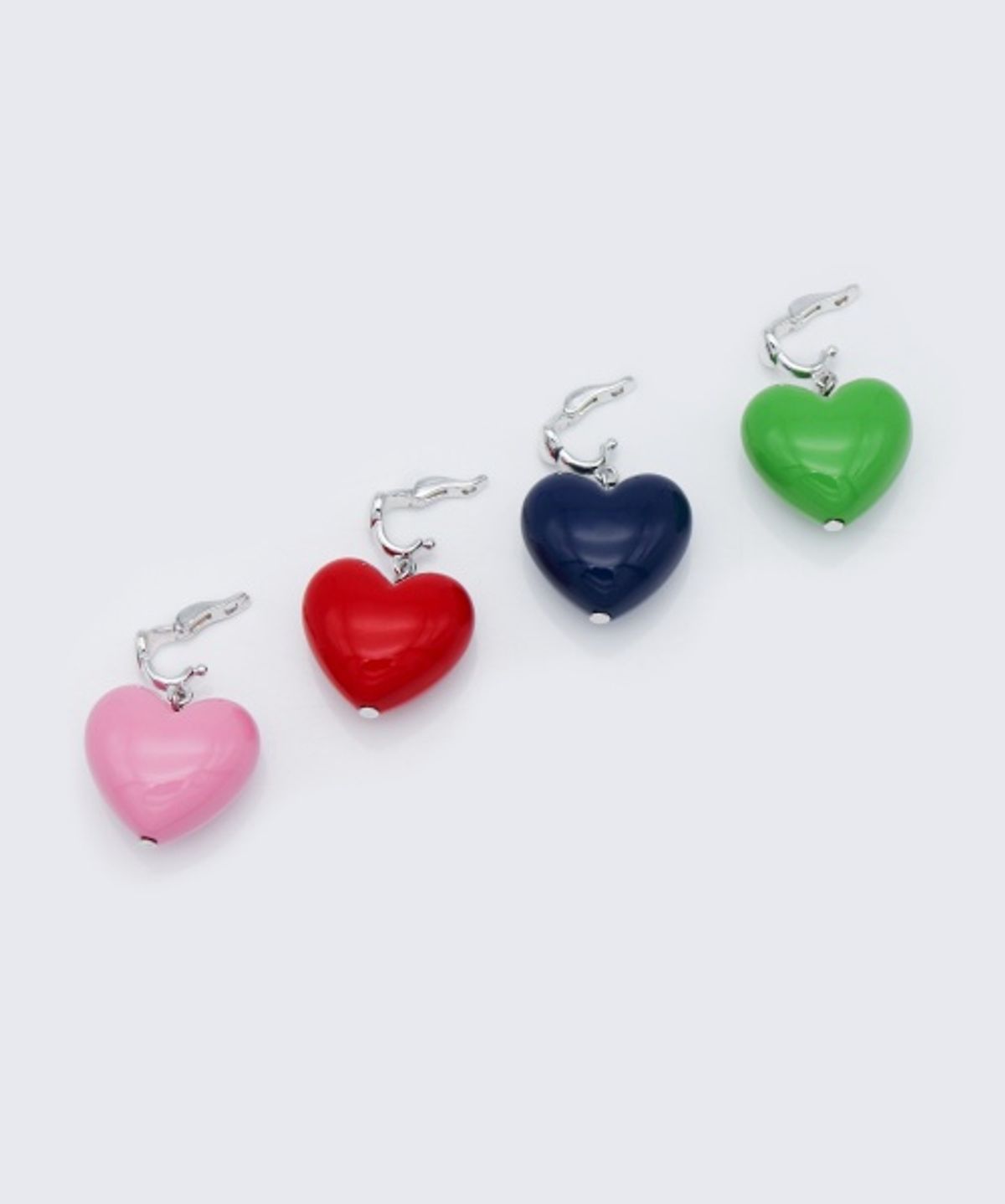 봉보(BONBEAU) Lovely volume heart acrylic pendant 러블리 볼륨 하트 아크릴 펜던트