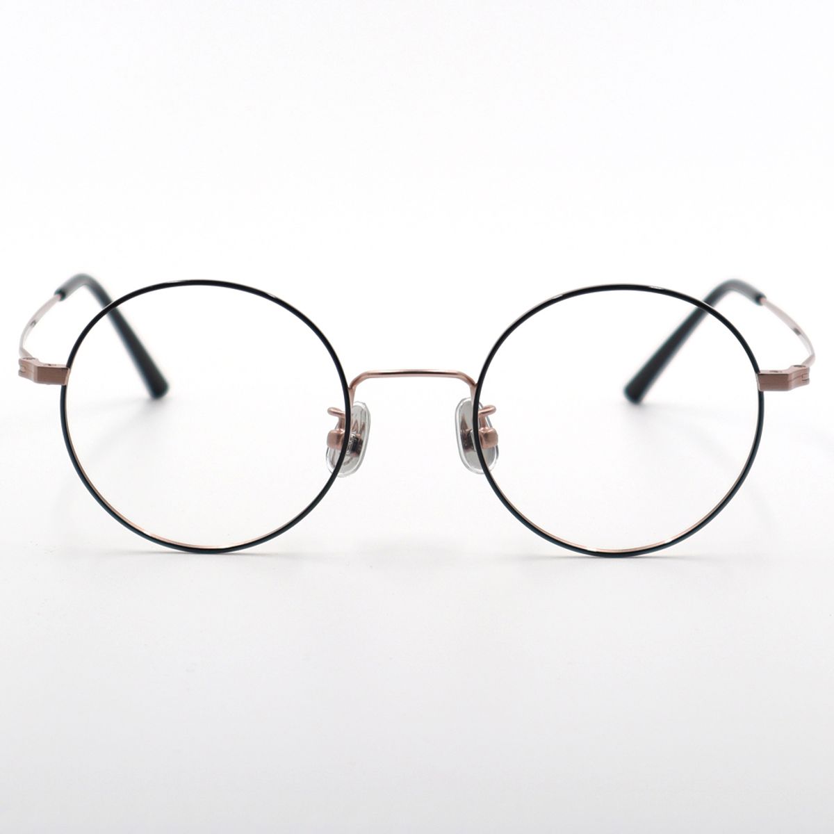 알로아이웨어(ALO EYEWEAR) [ALO BASIC] AL8201 0914G 라운드 블랙/로즈골드 메탈 안경
