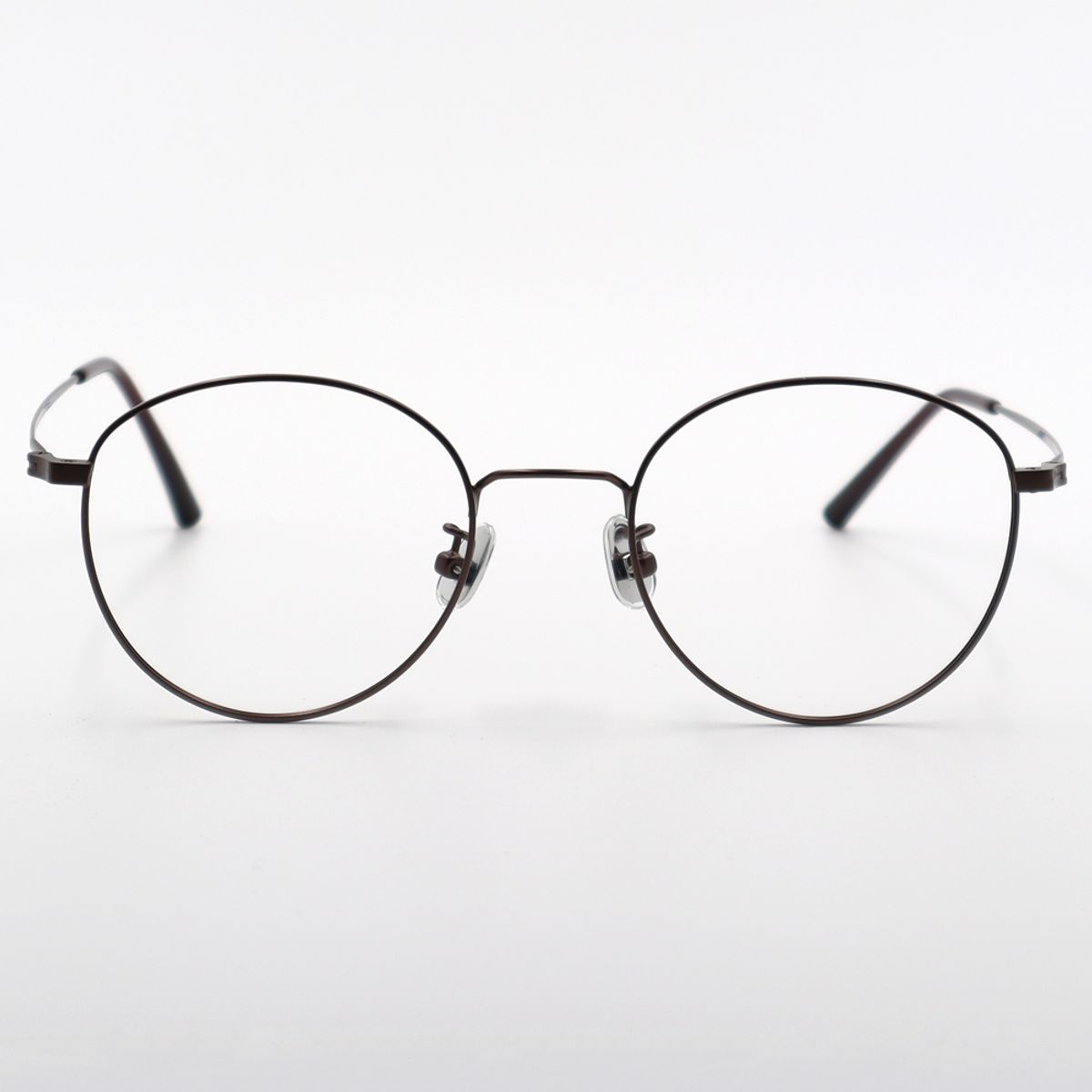 알로아이웨어(ALO EYEWEAR) [ALO BASIC] AL8202 1616M 캣츠 라운드 브라운 메탈 안경