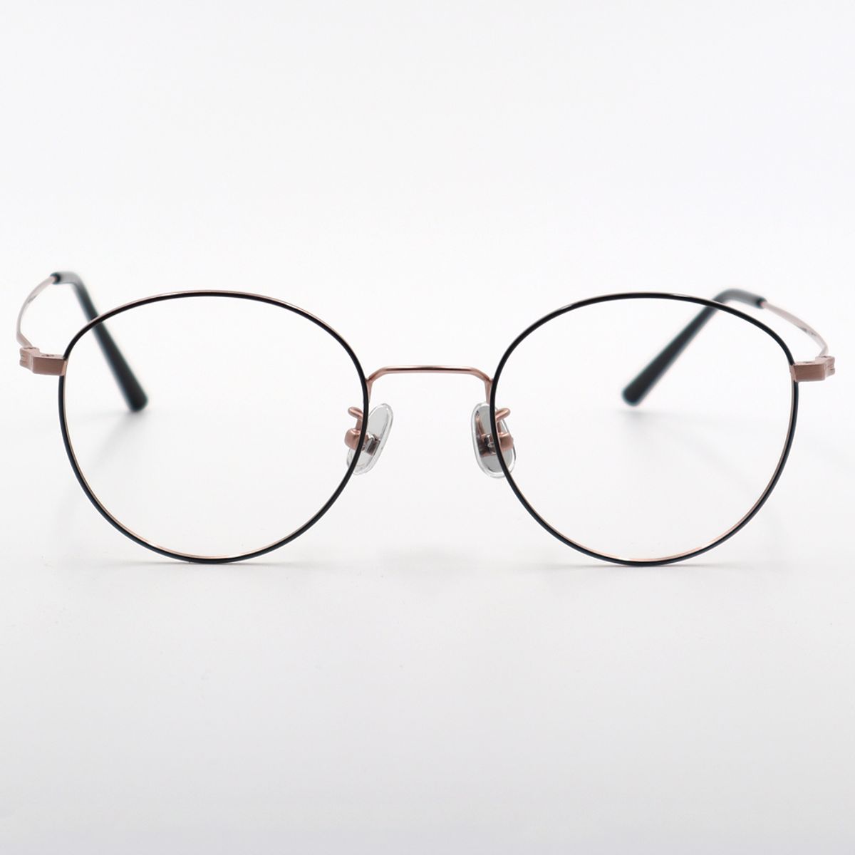 알로아이웨어(ALO EYEWEAR) [ALO BASIC] AL8202 0914G 캣츠 라운드 블랙/로즈골드 메탈 안경